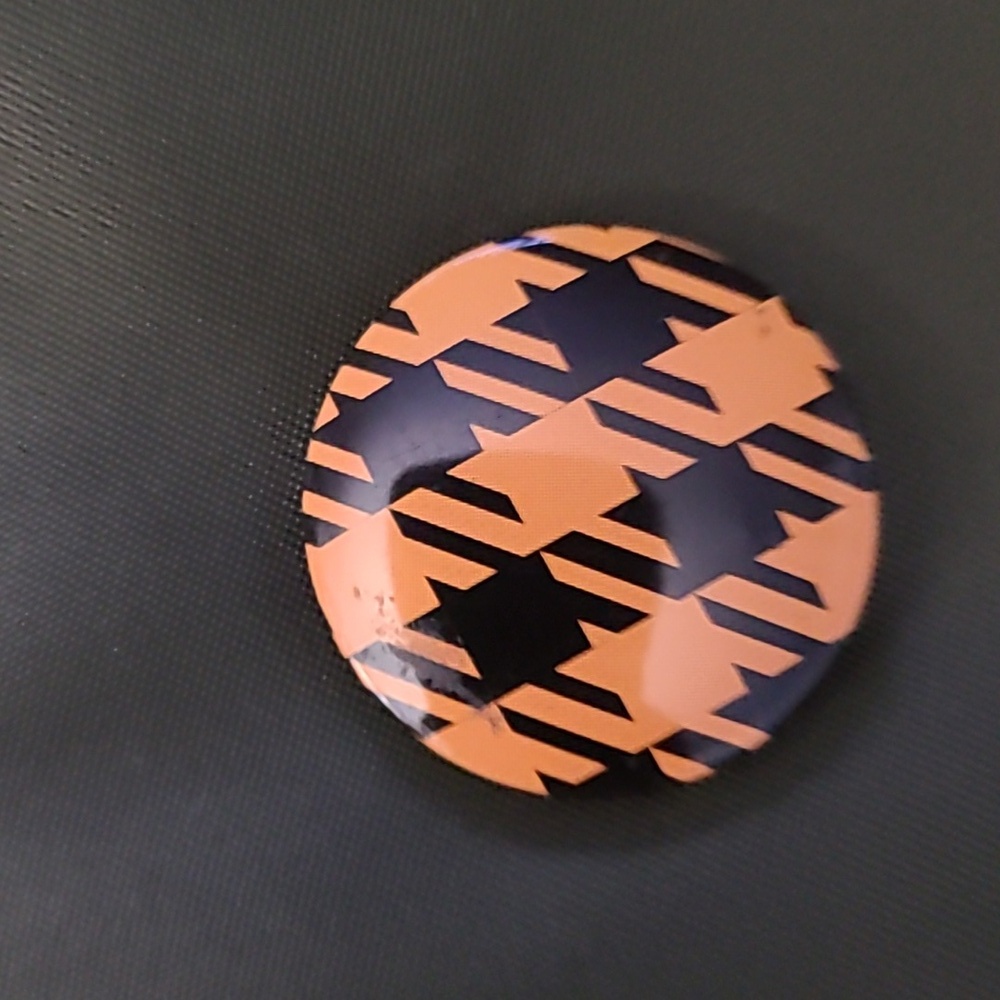 Lauren Ralph Lauren green‎ nylon canvas purse | Jesus Button decor pins - Picture 13 of 16